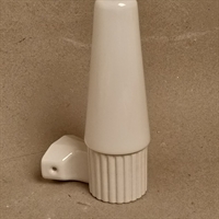 hvid rillet sokkel hvid glas skærm gammel badeværelseslampe Ifö lampe design Sigvard Bernadotte